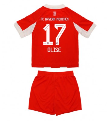 Bayern Munich Michael Olise #17 Hjemmebanetrøje Børn 2025-26 Kortærmet (+ Korte bukser)